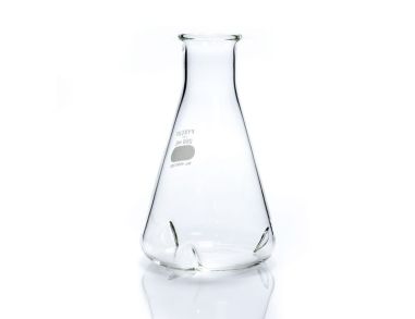 PYREX® 玻璃锥形瓶，带挡板
